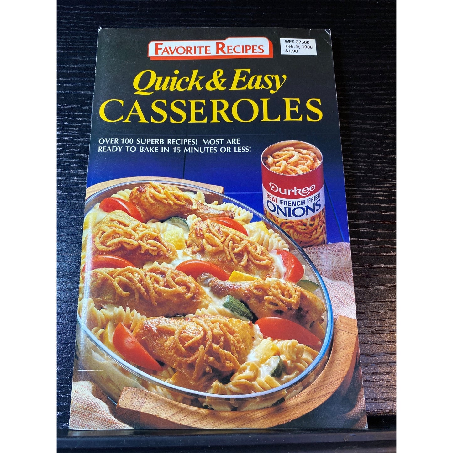 Quick & Easy Casseroles Cookbook Booklet Favorite Recipes 1988