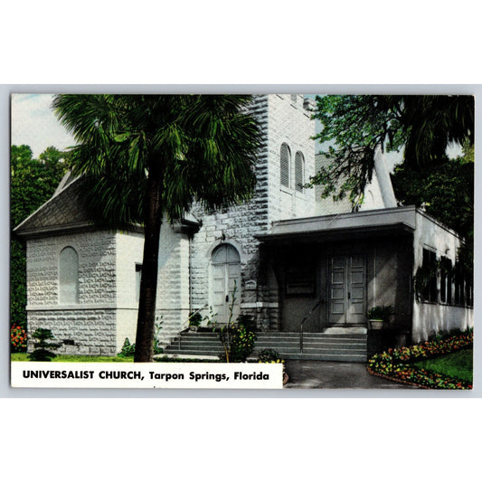Tarpon Springs FL Florida Universalist Church Chrome Postcard Unused