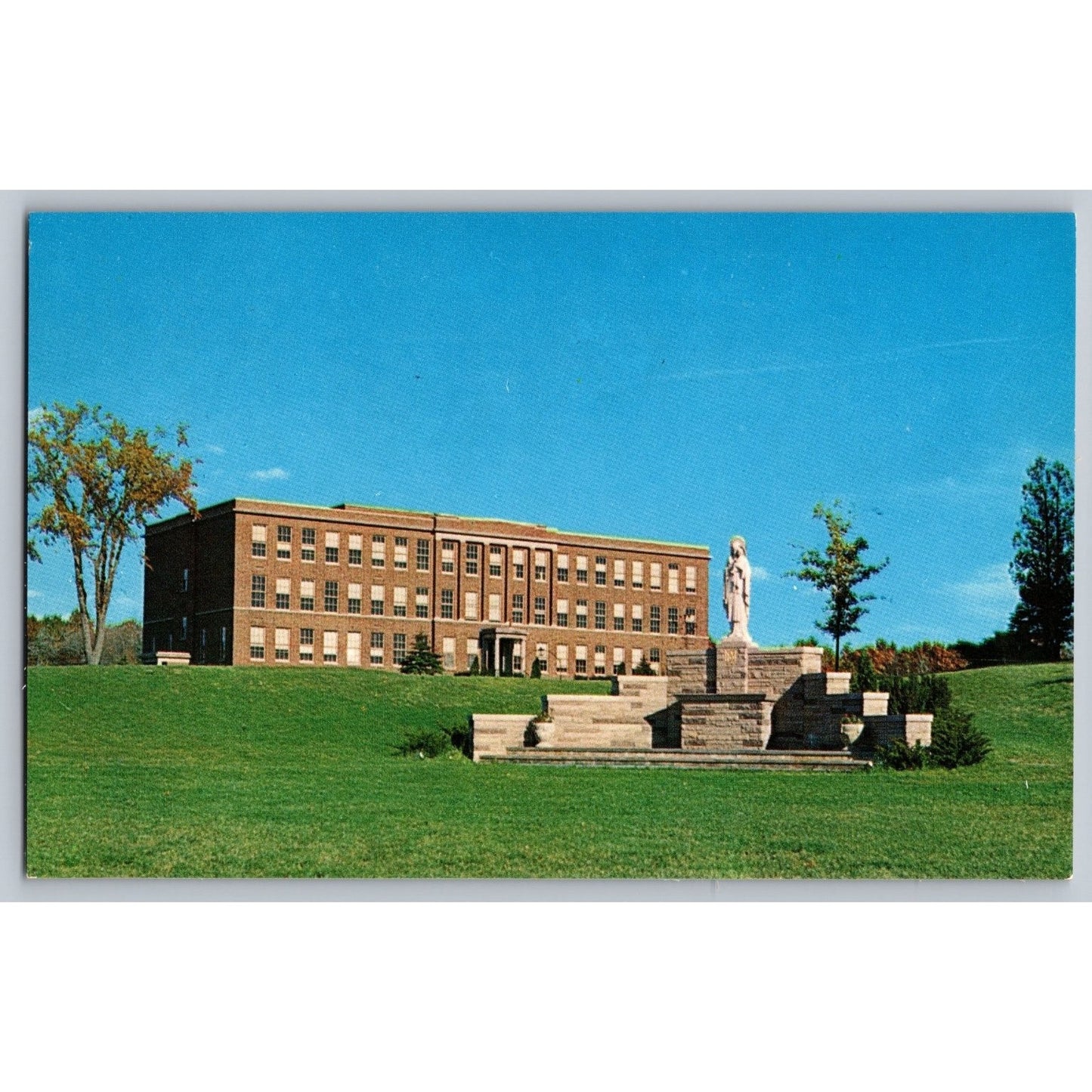 North Andover MA Massachusetts Merrimack College Sullivan Hall Chrome Postcard
