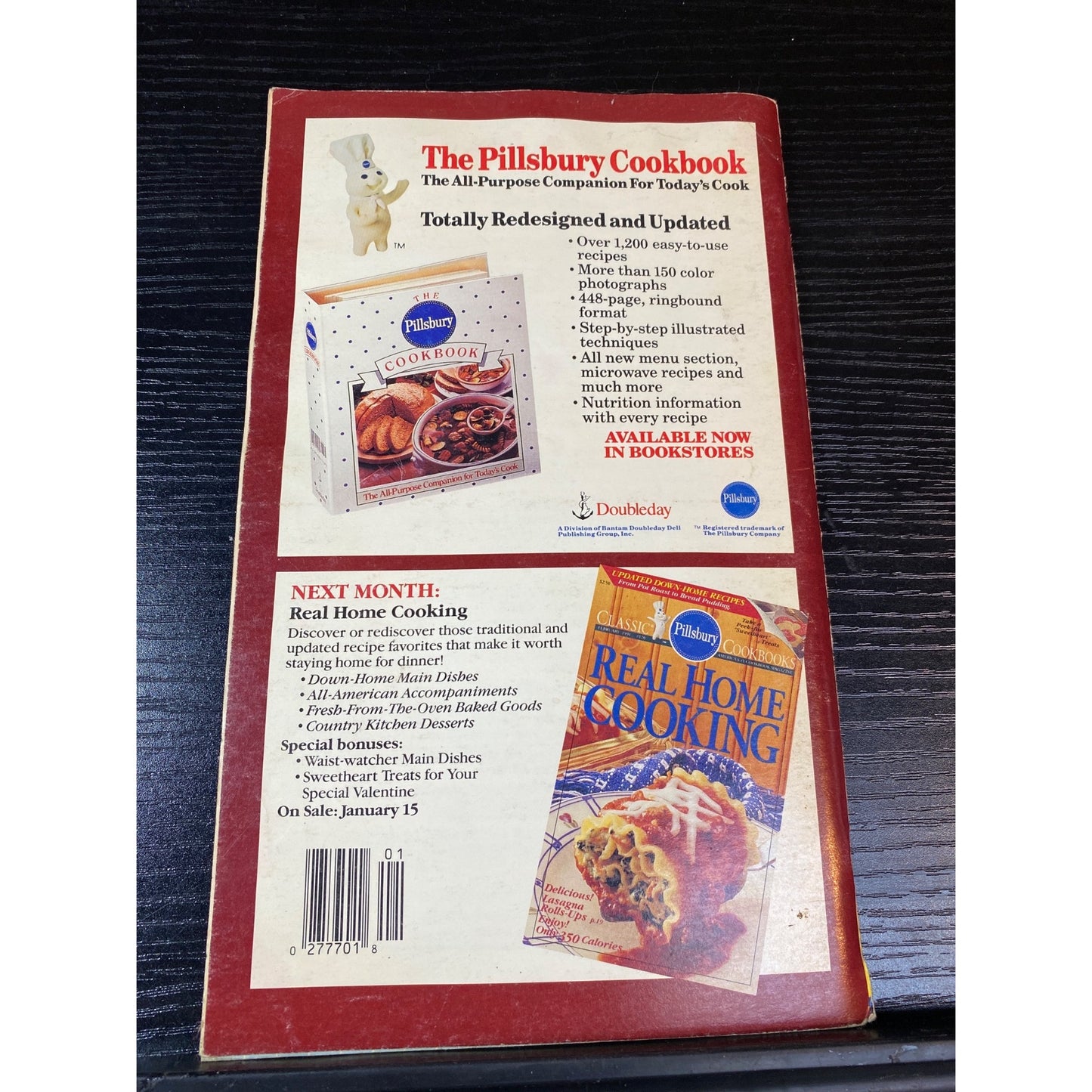 Pillsbury Classic Cookbooks January 1991 Appetizers Snacks & Sweets Recipes