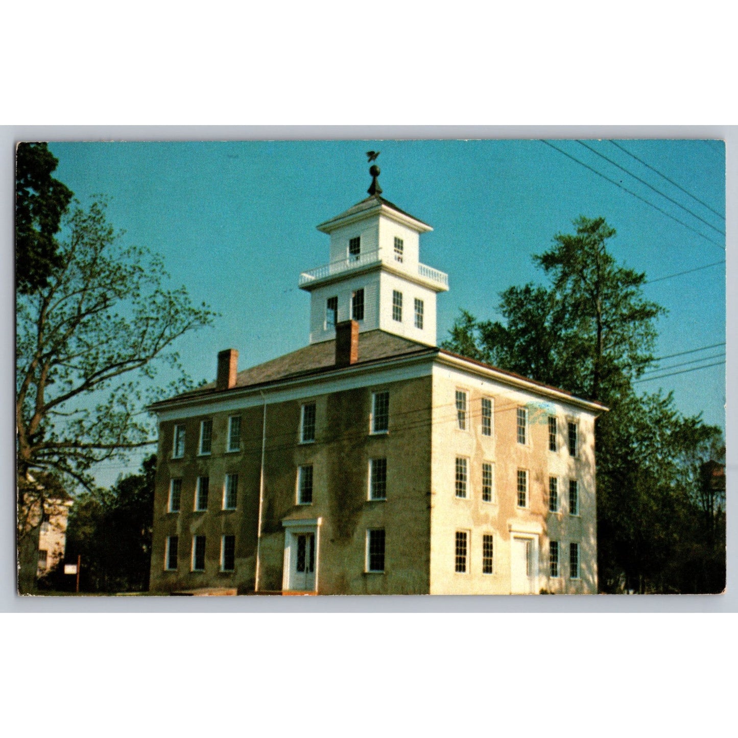 Shelburne Falls MA Massachusetts Buckland Hotel 1950s Chrome Postcard Used