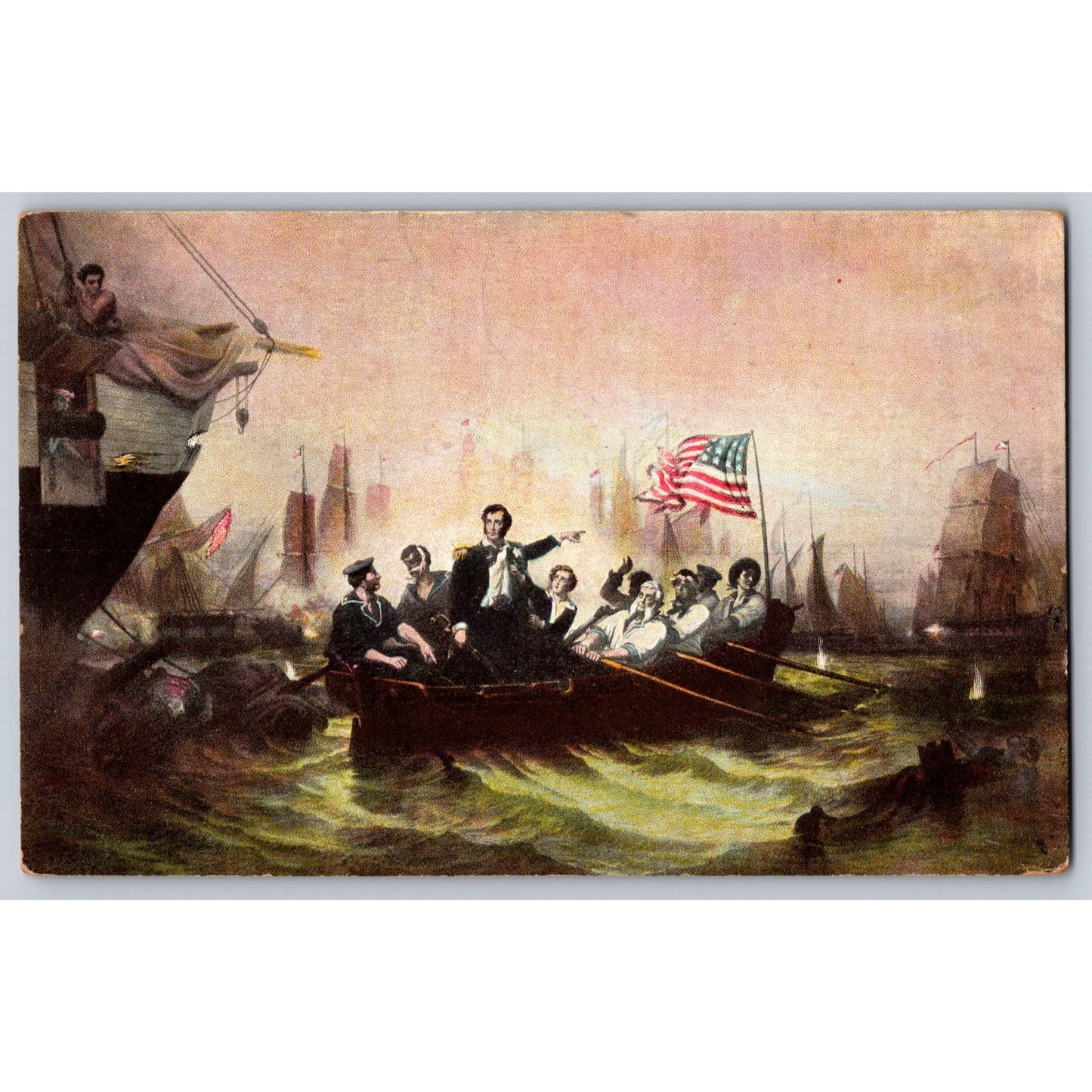 Washington DC Battle Of Lake Erie Commodore Perry Divided Back Postcard