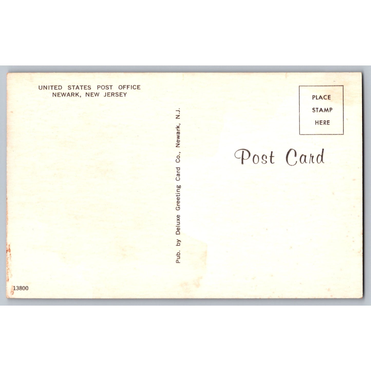 Newark NJ New Jersey US Post Office Birdseye View Chrome Postcard