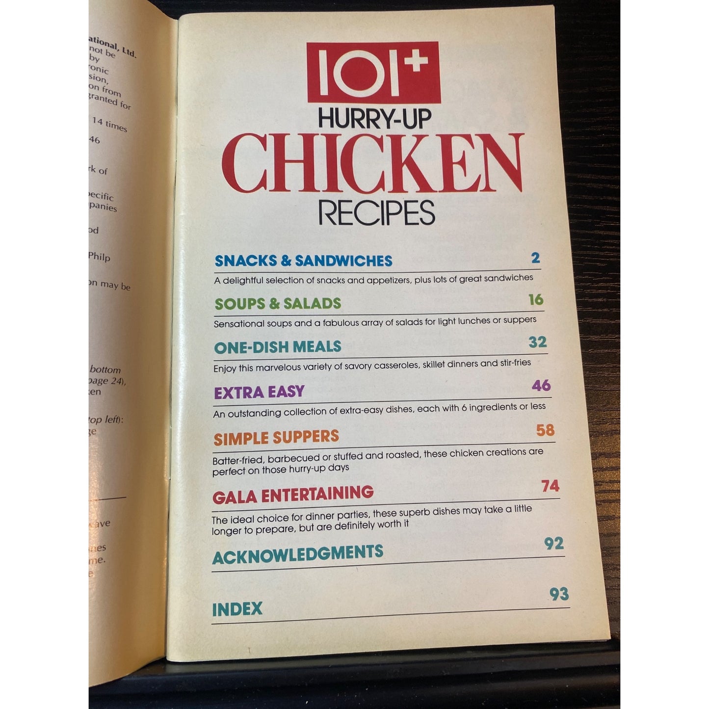Favorite Brand Name Recipes Cookbook Booklet 101+ Hurry-Up Chicken Recipes 1994 Special Ed