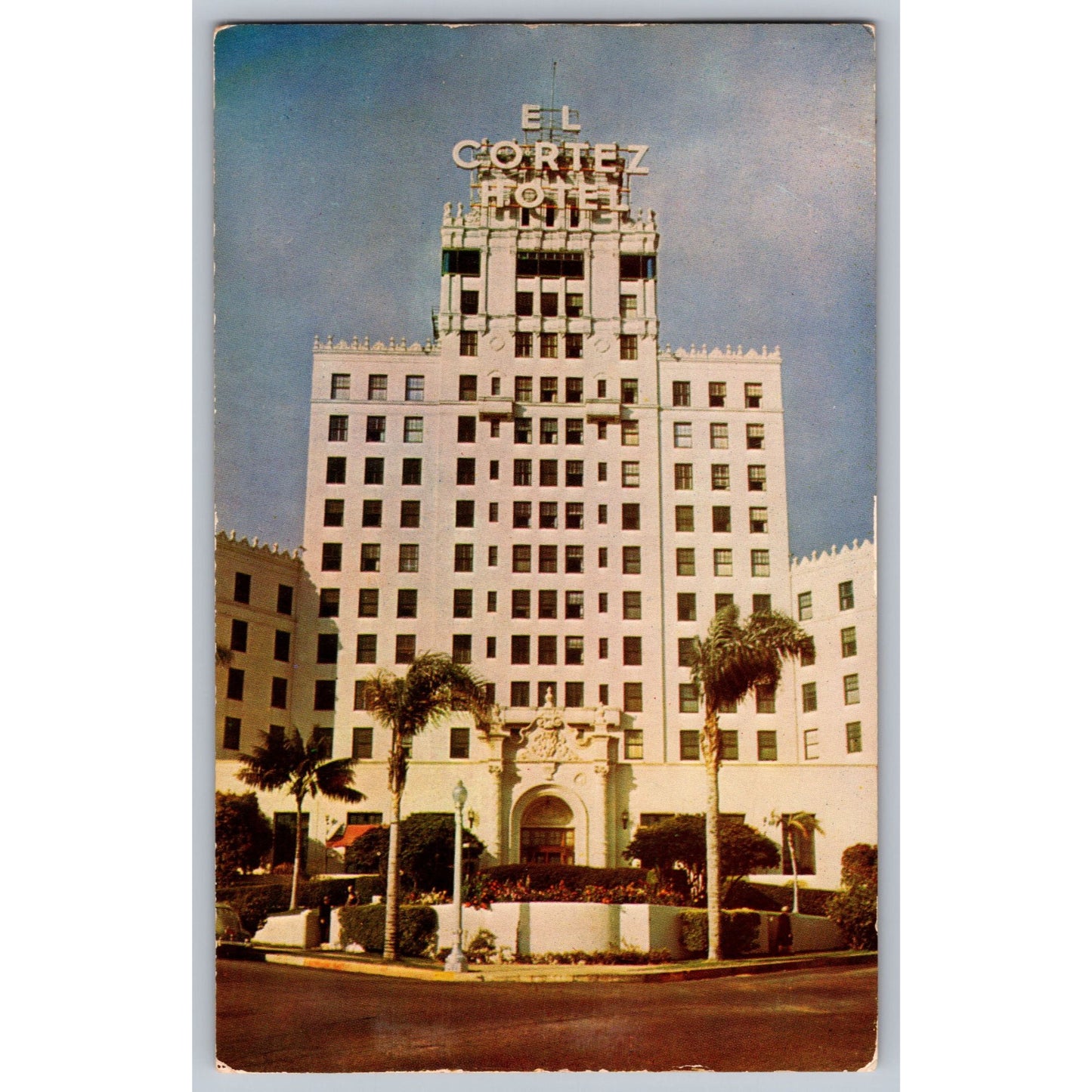 San Diego CA California El Cortez Hotel Chrome Postcard Kodachrome Mike Roberts