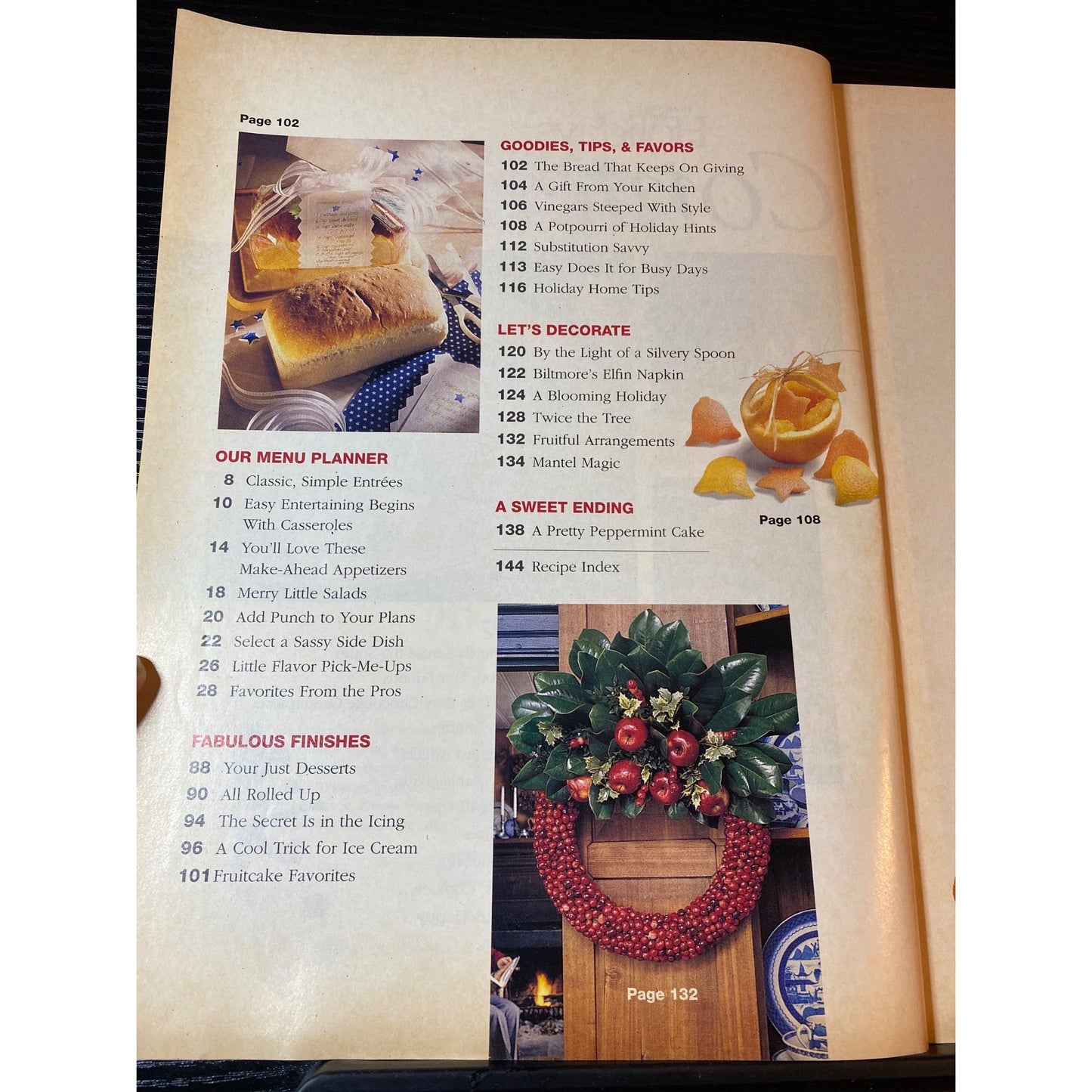 Southern Living Home For The Holidays 1995 Magazine 130+ Recipes Seasonal Decor