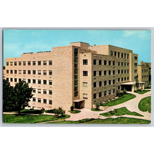 Lawrence KS Kansas University Malott Hall Physical Science Chrome Postcard