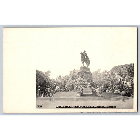 Philadelphia PA Pennsylvania Washington Monument Fairmount Park Early Postcard