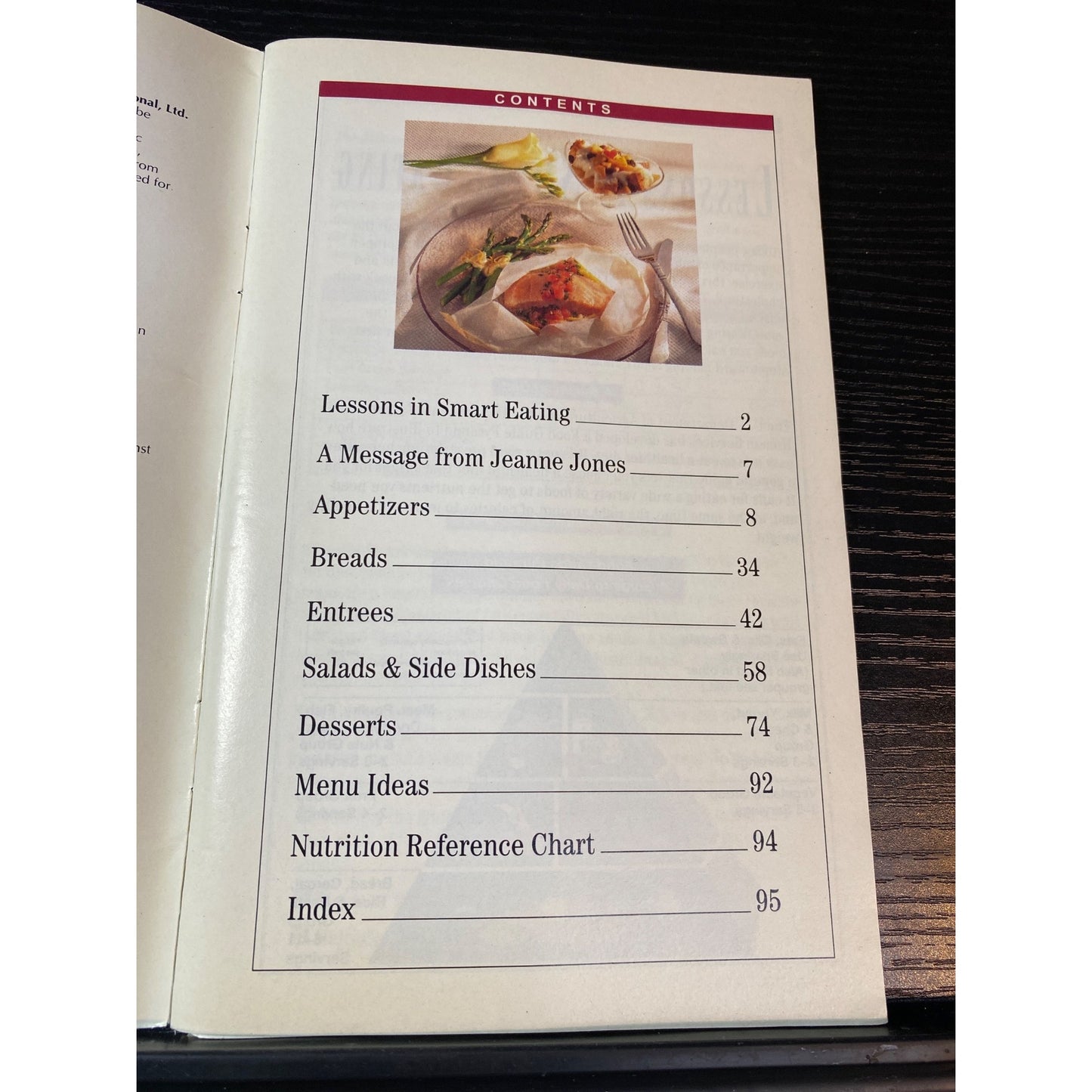 Cooking Healthy Entertaining Cookbook Booklet 1994 Recipes For Better Living