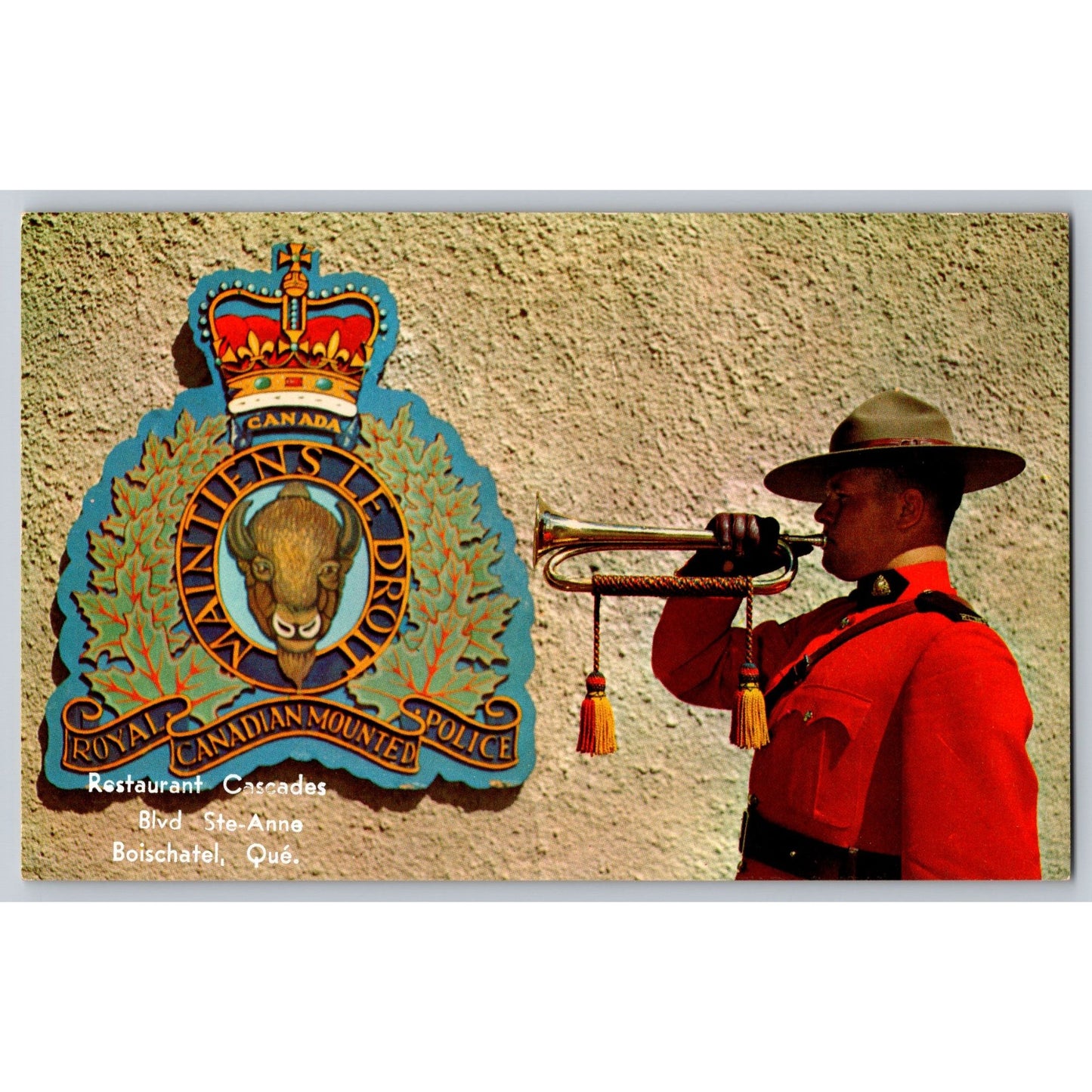 Canada Royal Canadian Mounted Police 1961 Chrome Postcard Unused