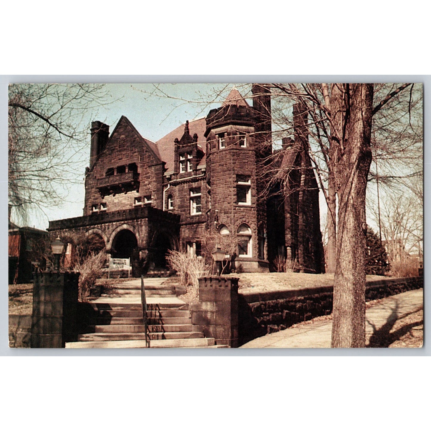Massillon OH Ohio Five Oaks Building 1985 Chrome Postcard Used