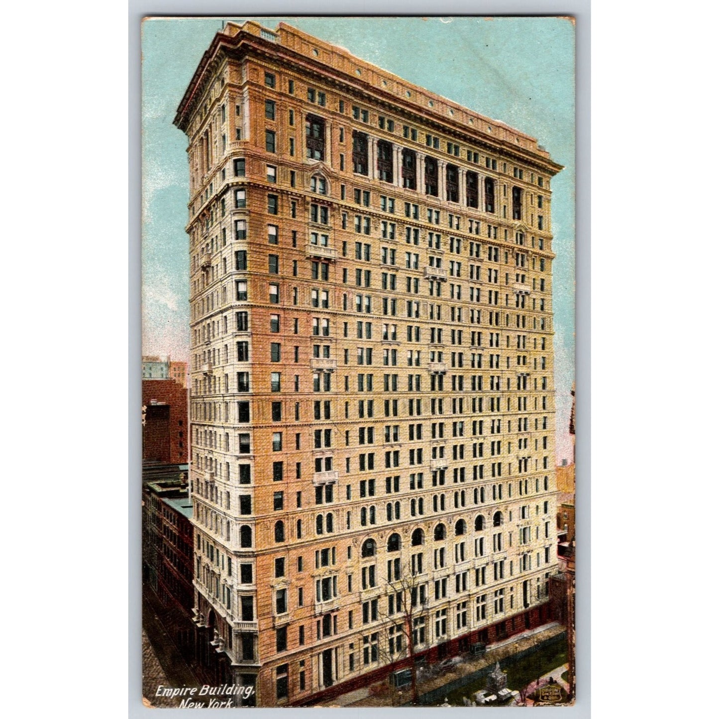 New York City NY Empire Building Undivided Back Postcard Hugh C Leighton Co