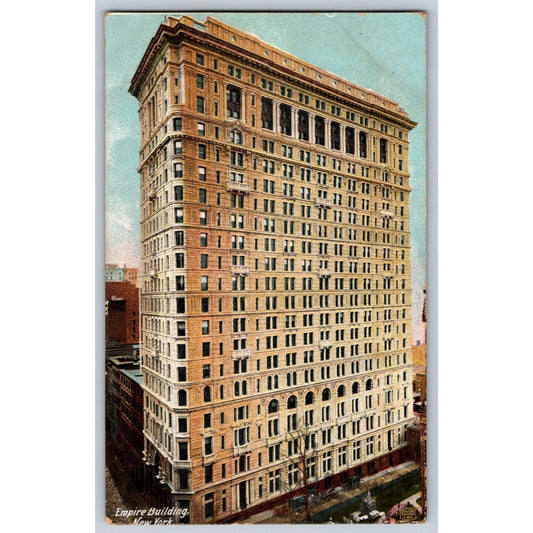 New York City NY Empire Building Undivided Back Postcard Hugh C Leighton Co