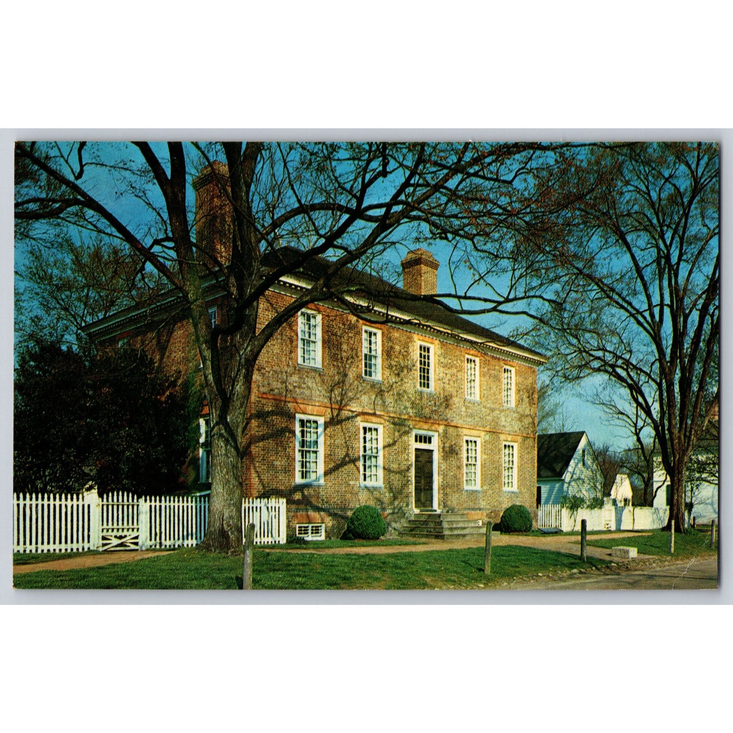 Williamsburg VA Virginia George Wythe House 1970s Chrome Postcard Walter Miller