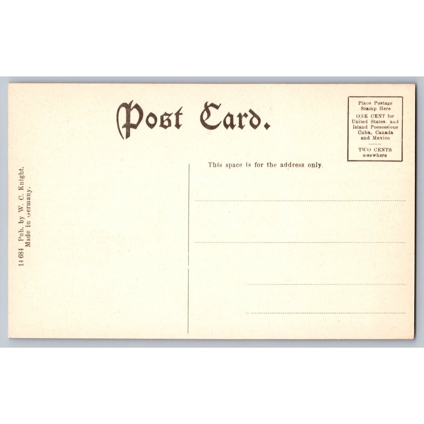 Milton NH New Hampshire Town School Divided Back Postcard Erected WC Knight