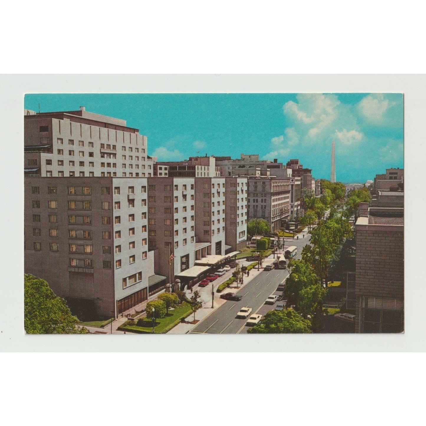 Washington DC Statler Hilton Hotel Chrome Postcard Unused