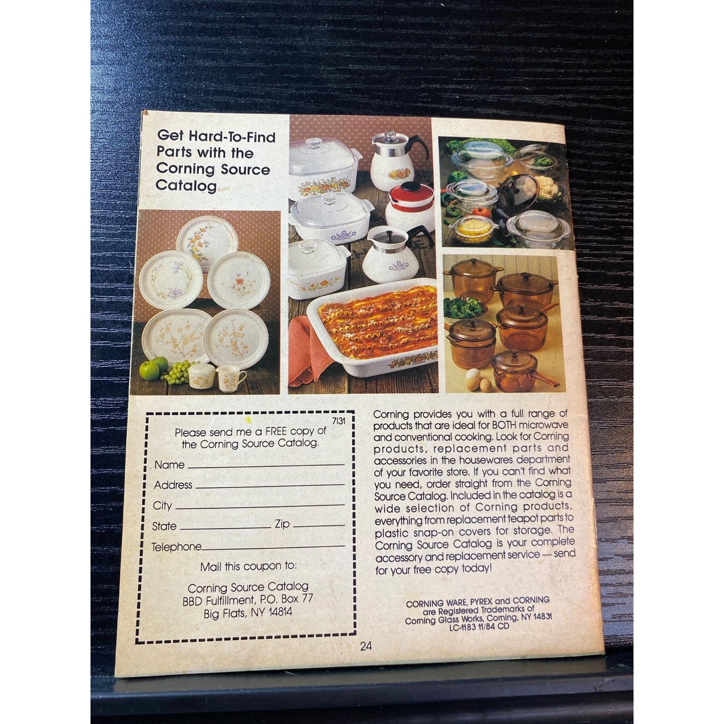 Corning Microwave Plus Product Use & Care Recipe Cookbook Booklet