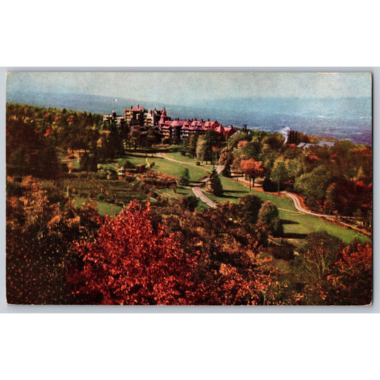 Mohonk Lake NY New York New Paltz Mountain House Autumn Rondout Valley Chrome Postcard