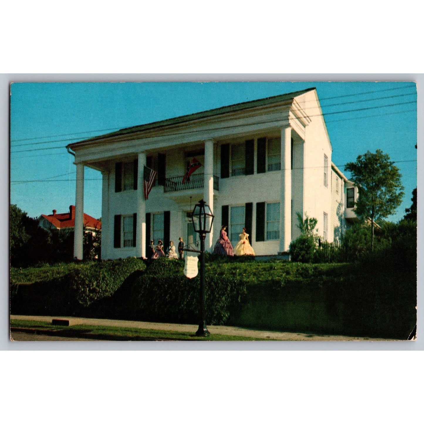 Vicksburg MS Mississippi Anchuca Mansion Postcard Hubert A Lowman Deep South