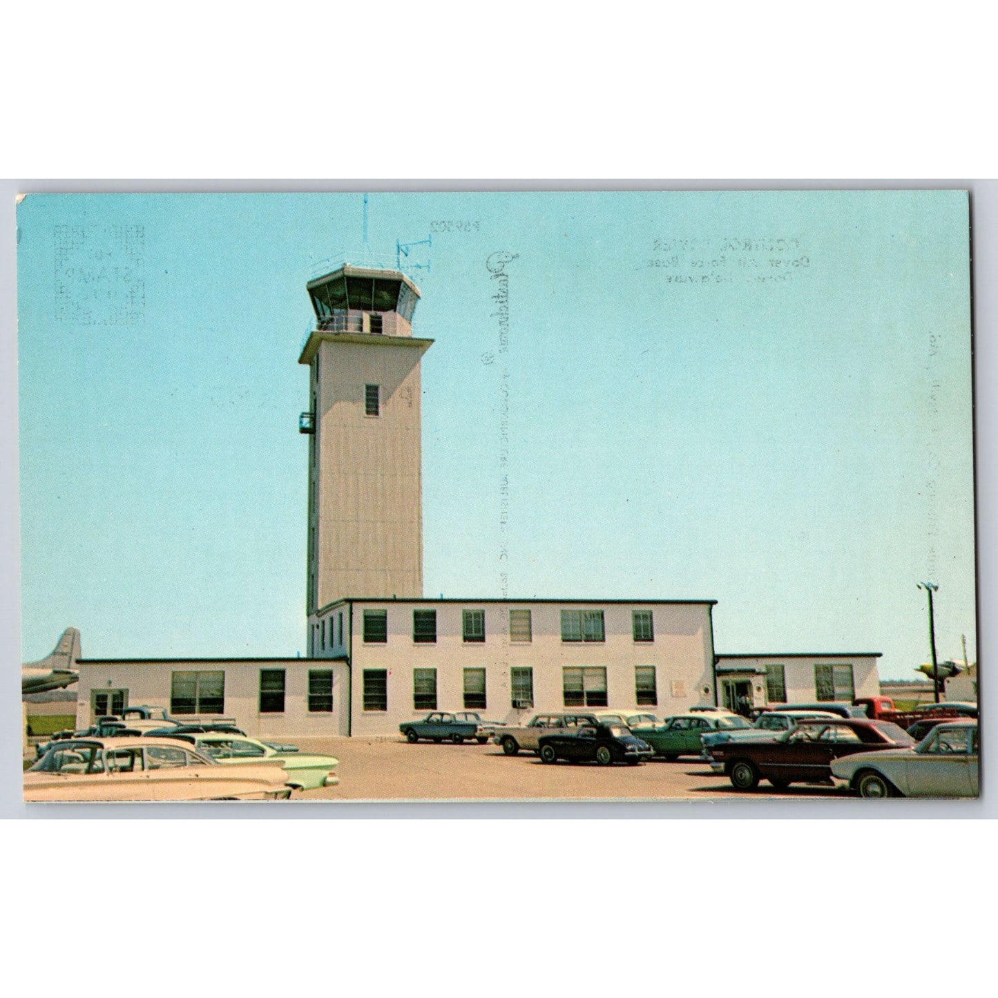 Dover DE Air Force Base Control Tower Postcard Unused Triangle Printing Co