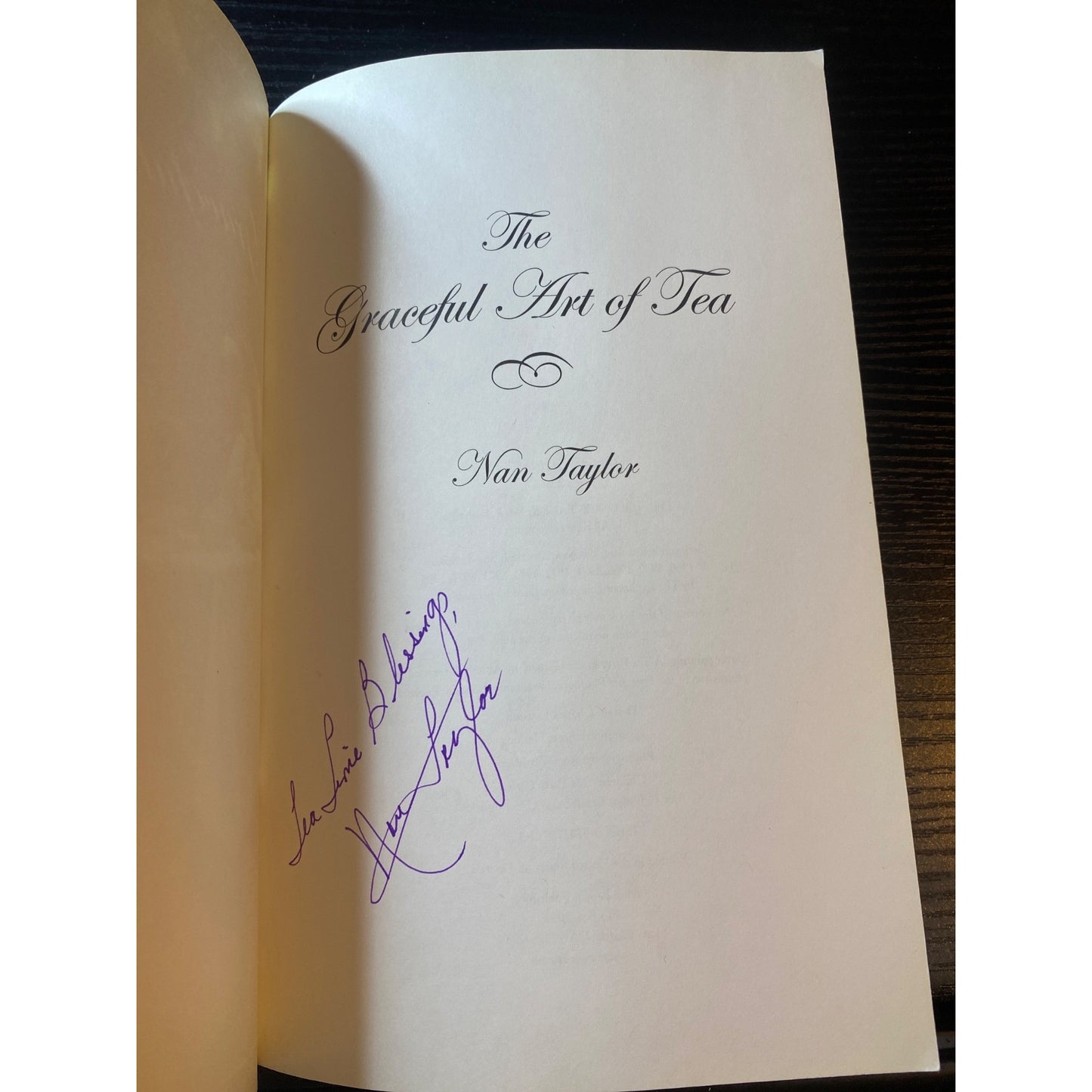 The Graceful Art Of Tea Nan Taylor Signed Edition Paperback 2003