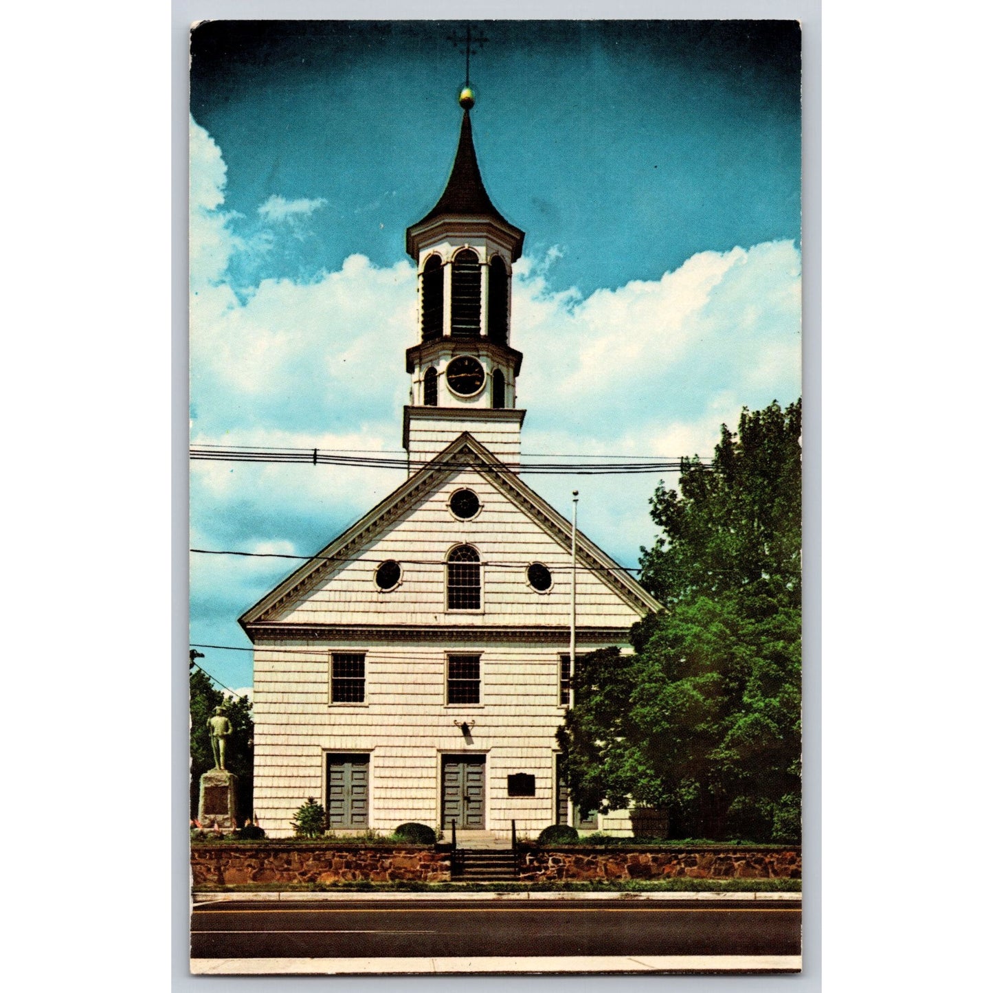 Springfield NJ New Jersey First Presbyterian Church Chrome Postcard Dexter Press