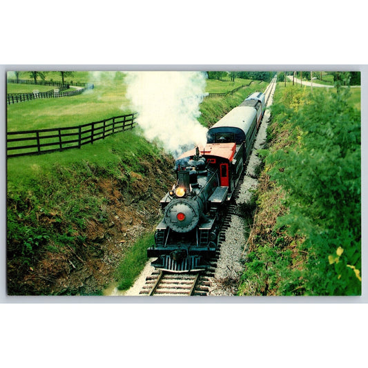 Steam Train #11 Kentucky KY Central Railway Bluegrass Route Chrome Postcard