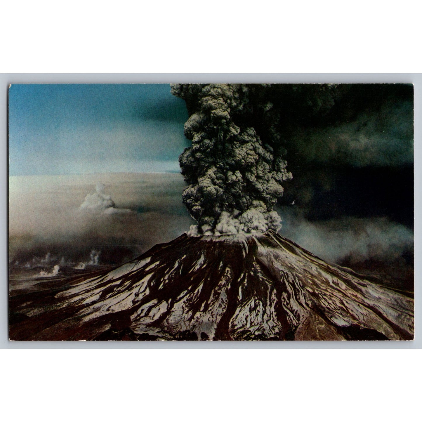 Washington WA Mt. St. Helens Eruption Chrome Postcard 1980 Canyon Publishing Co