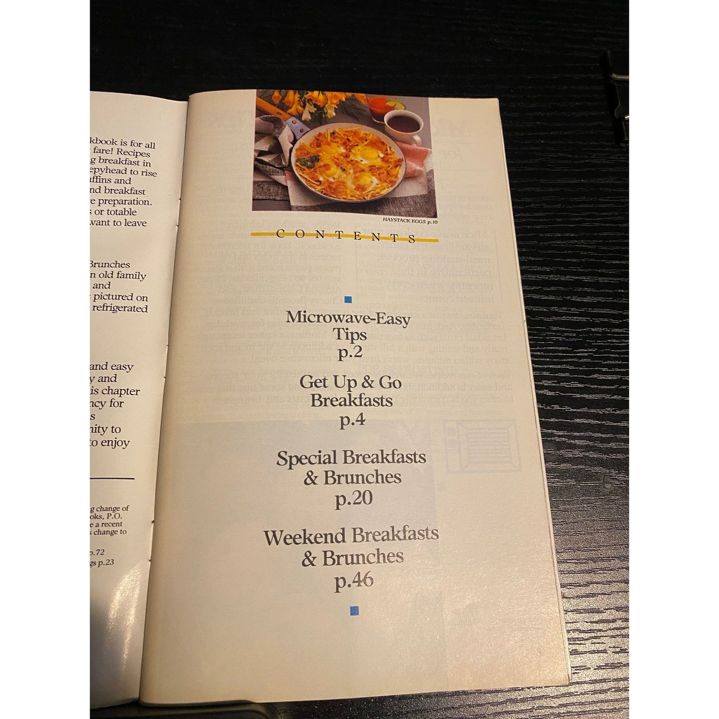 Pillsbury Classic Cookbook Booklet 1987 Breakfasts & Brunches Recipes