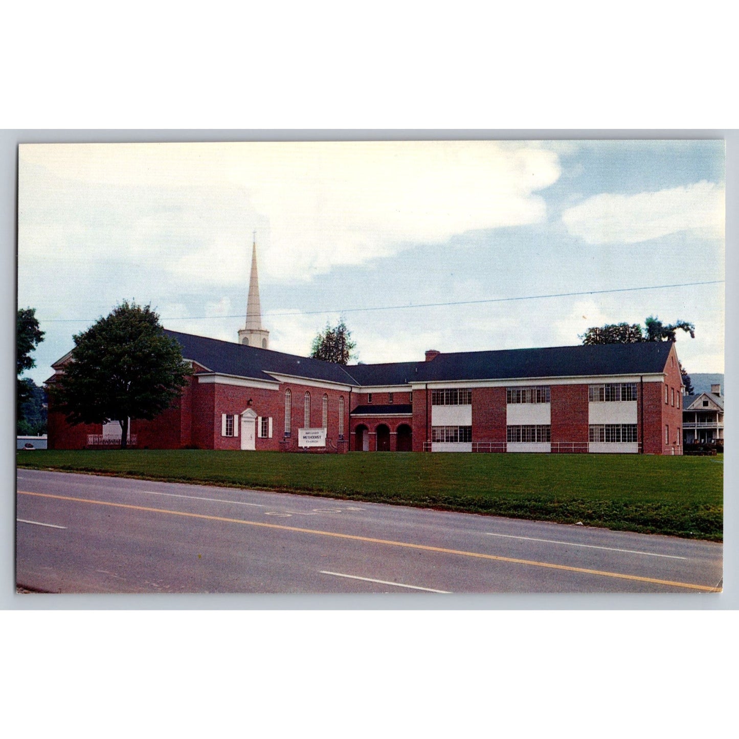 Brevard NC North Carolina Methodist Church Postcard Mike Roberts Natural Color