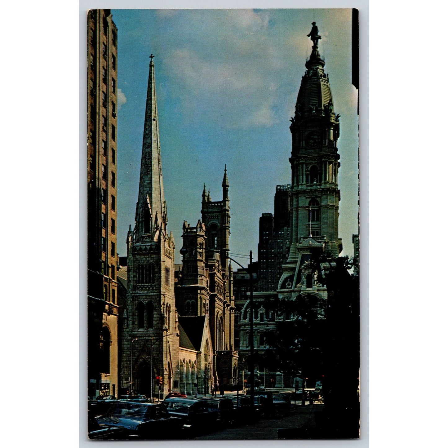 Philadelphia PA Pennsylvania Arch Street United Methodist Church Chrome Postcard