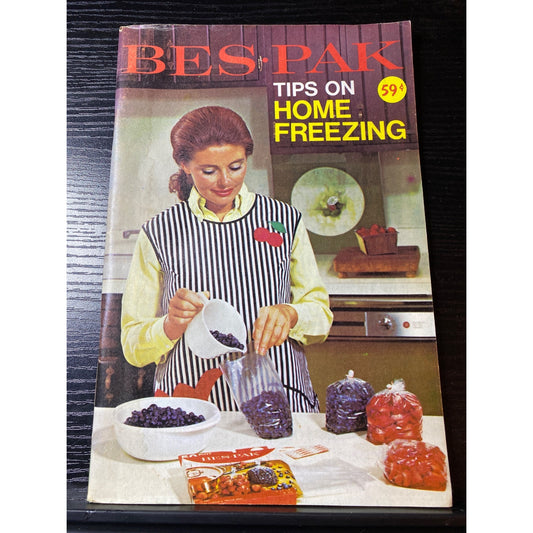 BES-PAK Tips On Home Freezing 1972 Cookbook Booklet Guide To Food Preservation