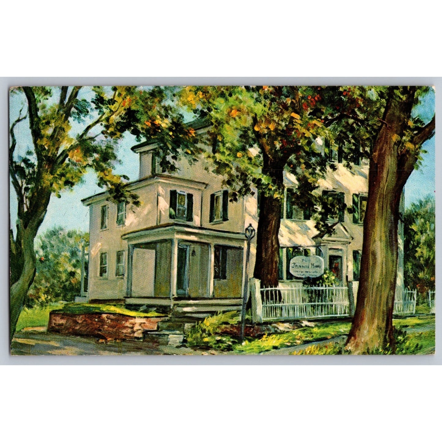 Rockport MA Massachusetts Cresnon House Motor Lodge Illustrated Postcard Used