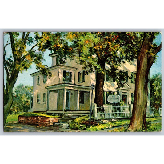 Rockport MA Massachusetts Cresnon House Motor Lodge Illustrated Postcard Used
