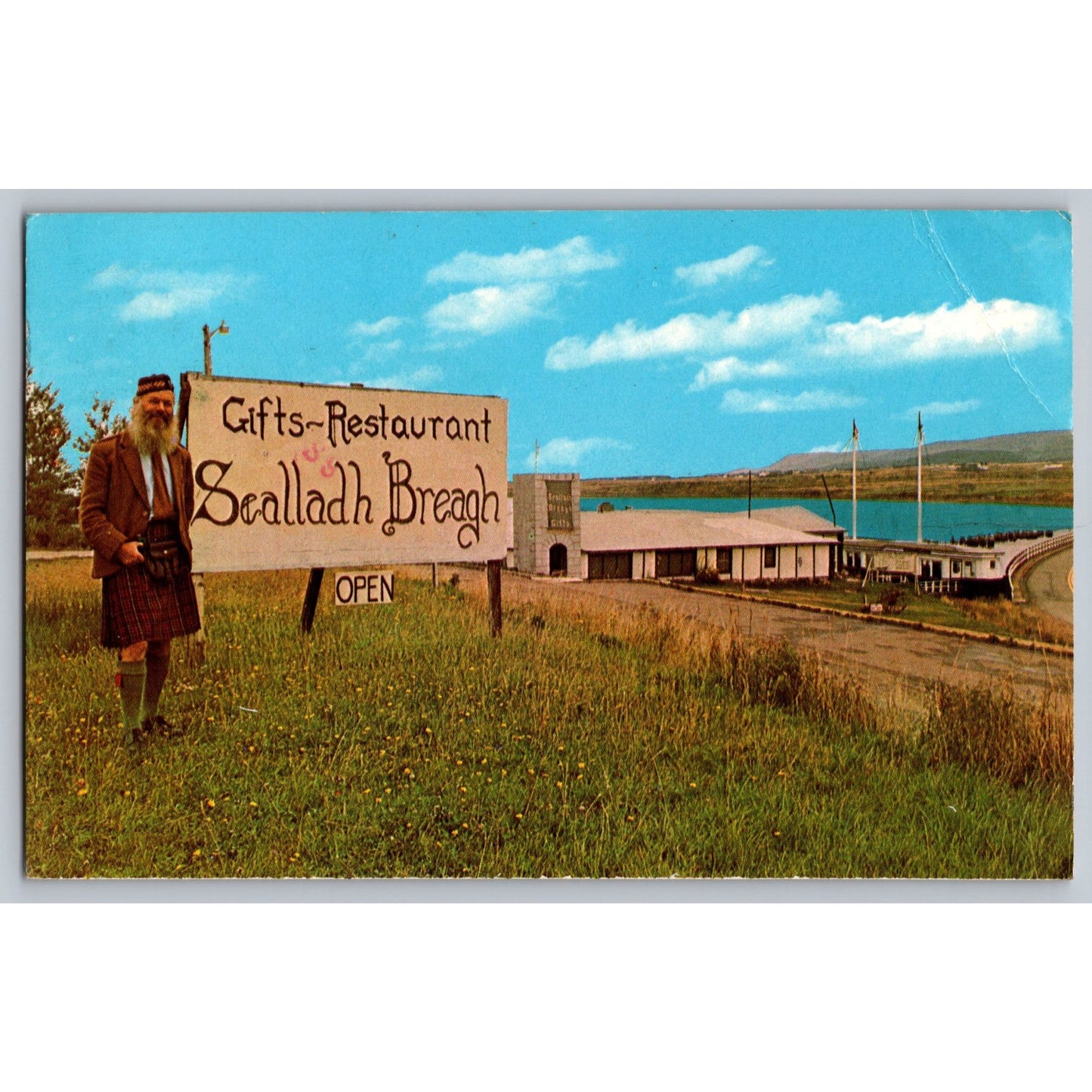 Nova Scotia Canada Cabot trail Sealladh Breagh Gift Shop Restaurant Postcard
