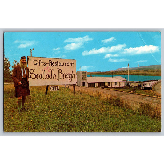 Nova Scotia Canada Cabot trail Sealladh Breagh Gift Shop Restaurant Postcard