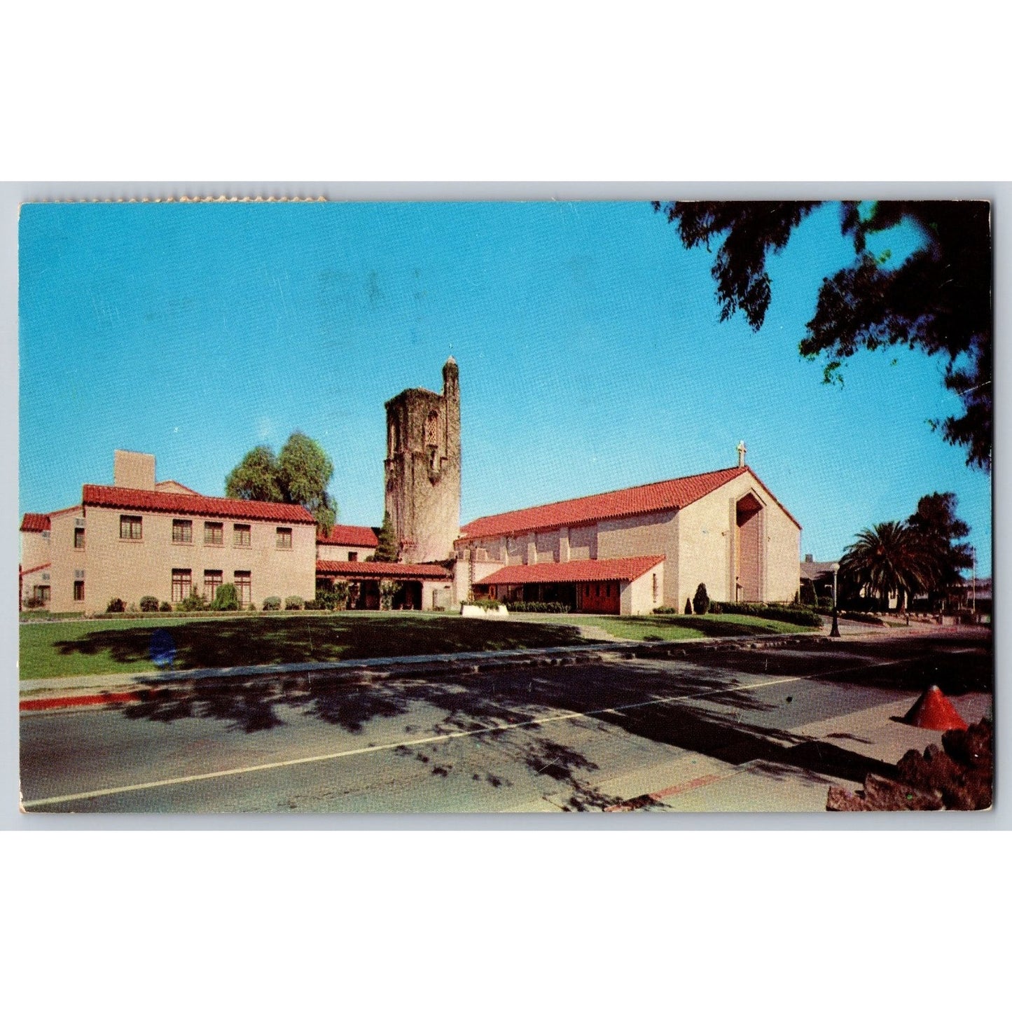 Tucson AZ Arizona First Methodist Church Wesley Foundation 1961 Chrome Postcard
