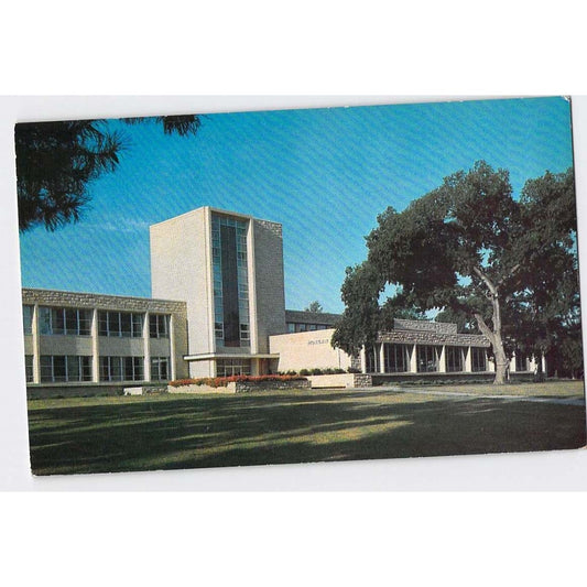 Topeka KS Kansas Washburn University Morgan Hall Chrome Postcard Unused