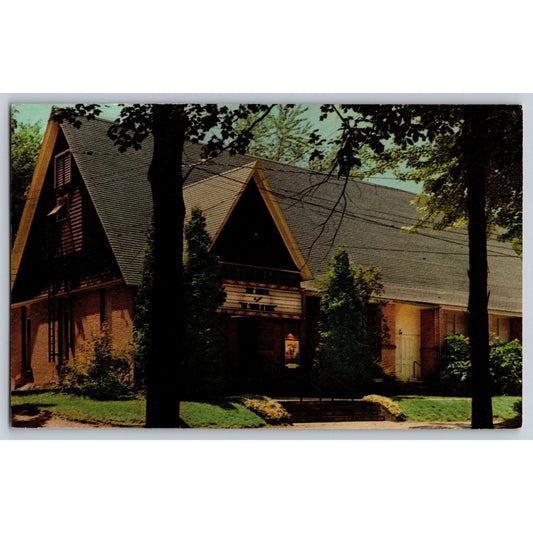 Chautauqua NY New York Cinema Theatre Higgins Hall Chautauqua Institution Postcard