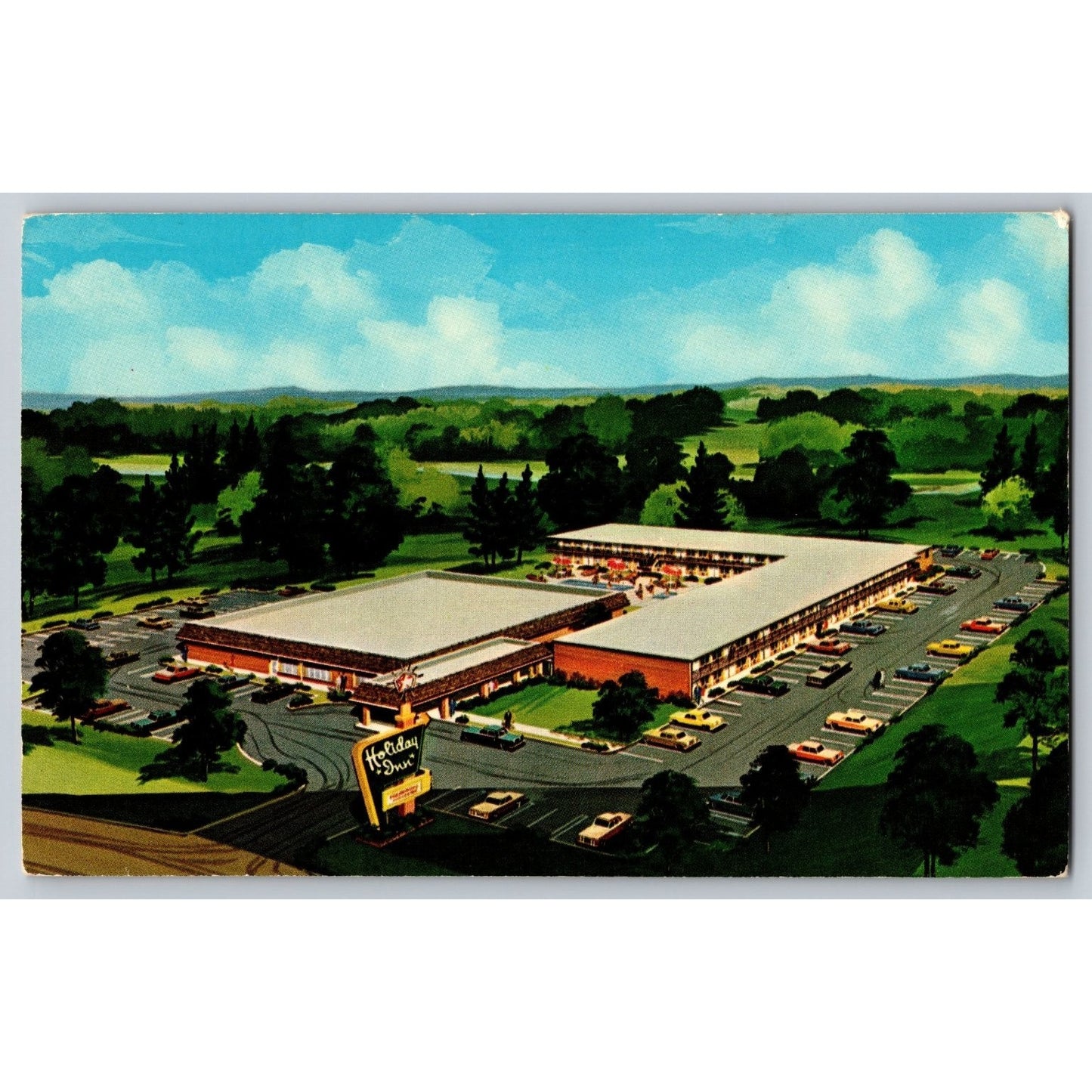 Roanoke VA Virginia Holiday Inn Northwest #4 Motor Inn Postcard