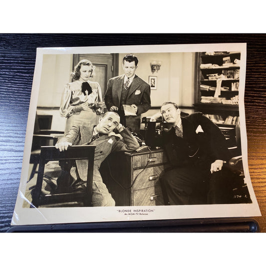 Movie Photo 8x10 Glossy Blonde Inspiration 1942 MGM Virginia Grey John Shelton