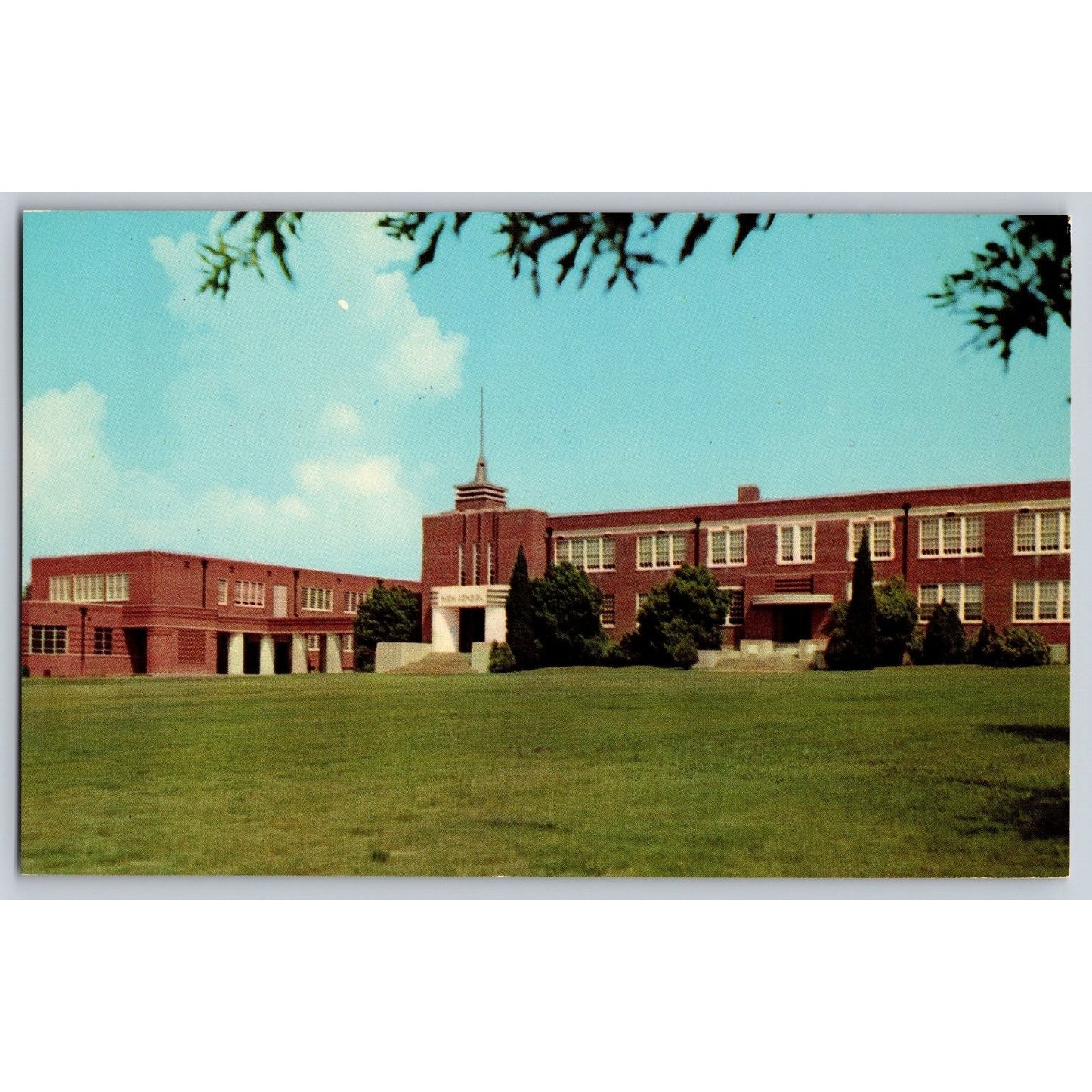 Tupelo MS Mississippi Junior High School Chrome Postcard Unused Curt Teich