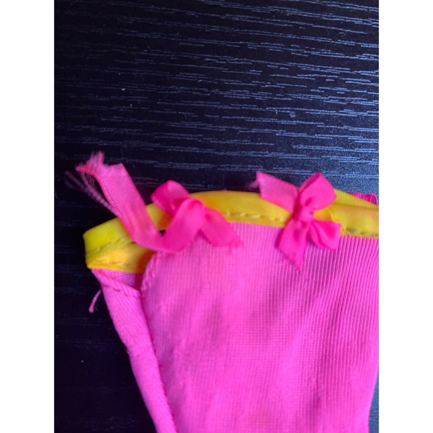 Barbie Fashion #772 Easy Living Fashions 1990 Pink Dress with Bright Yellow Bows