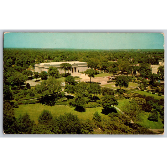 Cleveland OH Ohio Art Museum and Fine Arts Garden Aerial View 1958 Postcard Used