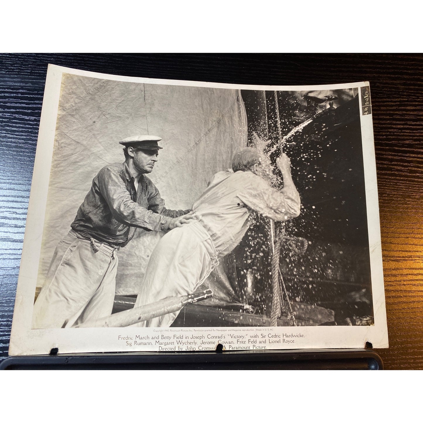 Glossy Movie Photo Paramount Pictures 1940 Victory Joseph Conrad John Cromwell