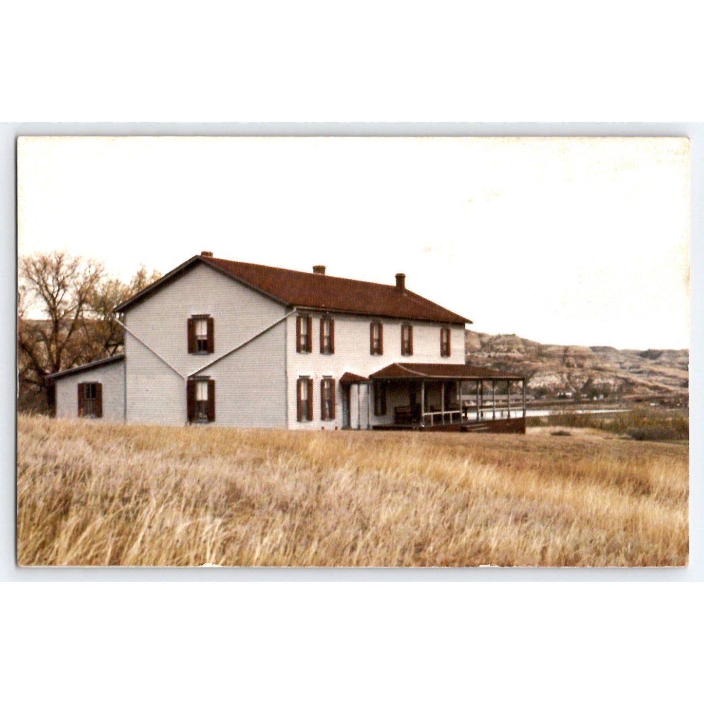 Badlands ND North Dakota Marquis de Mores Chateau Chrome Postcard Used