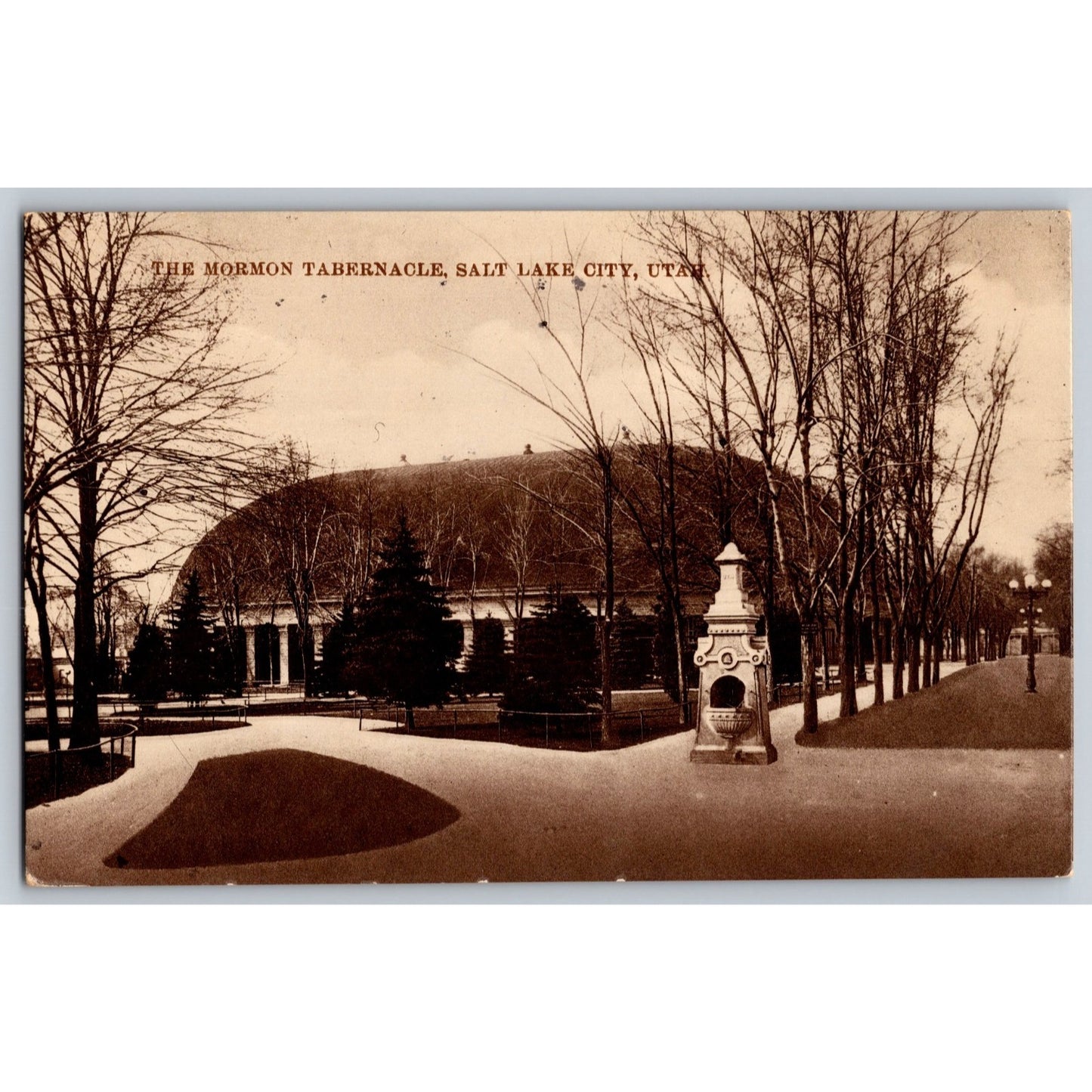 Salt Lake City UT Utah Mormon Tabernacle Early 1900s Divided Back Postcard