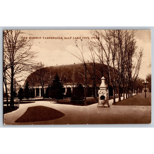 Salt Lake City UT Utah Mormon Tabernacle Early 1900s Divided Back Postcard