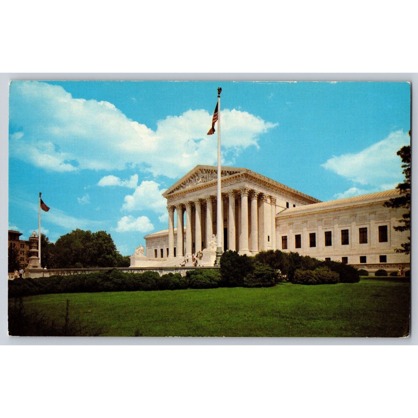 Washington DC Supreme Court Building Chrome Postcard Unused J W Stinchcomb