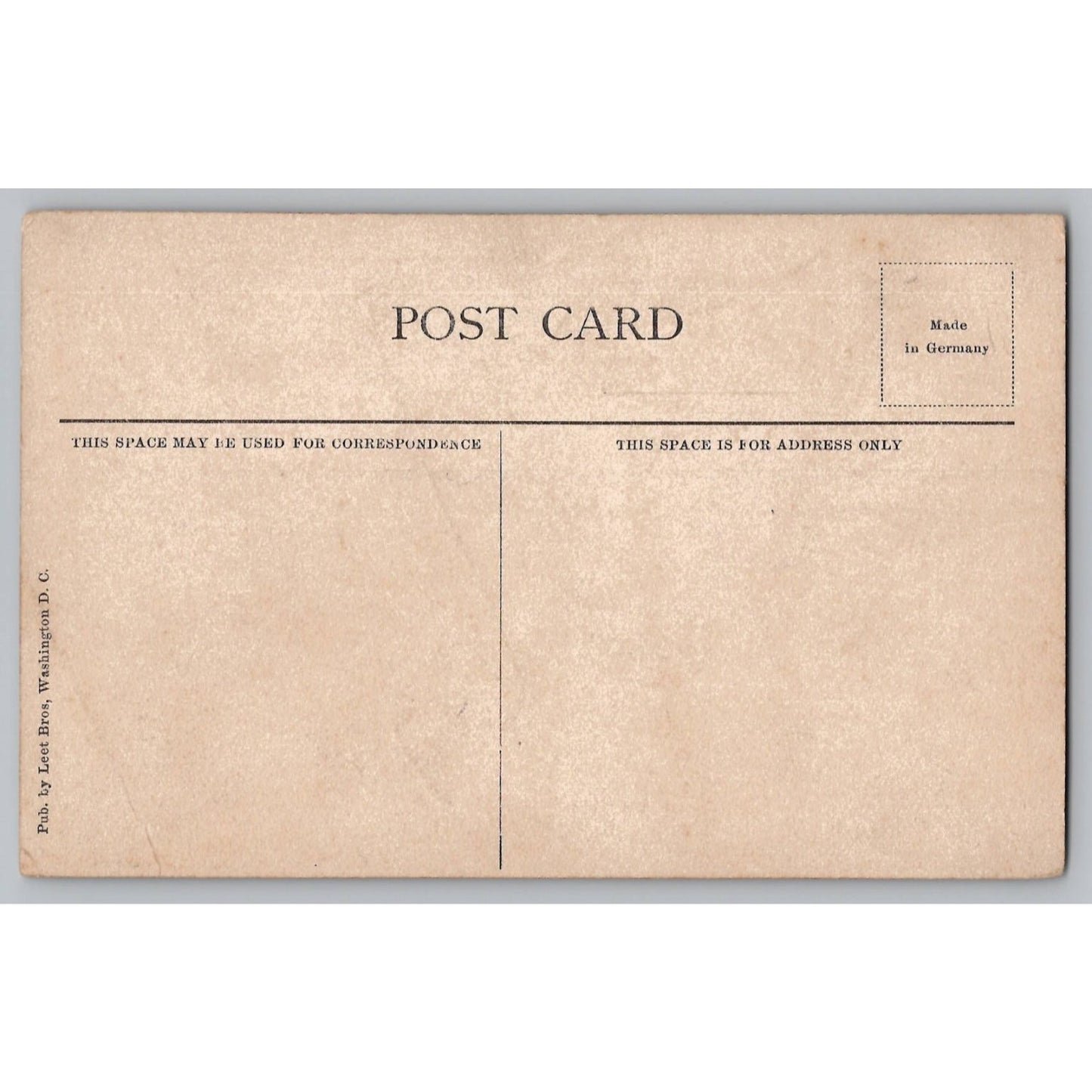 Mt Vernon VA Virginia Lodge Gate Sepia Postcard Leet Bros Germany